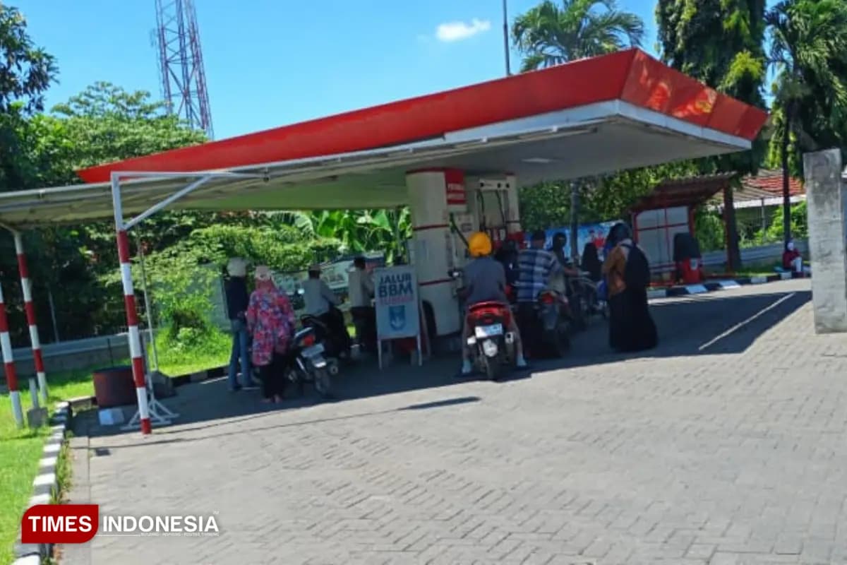 Sempat Antri Panjang, SPBU di Sidoarjo Kembali Normal