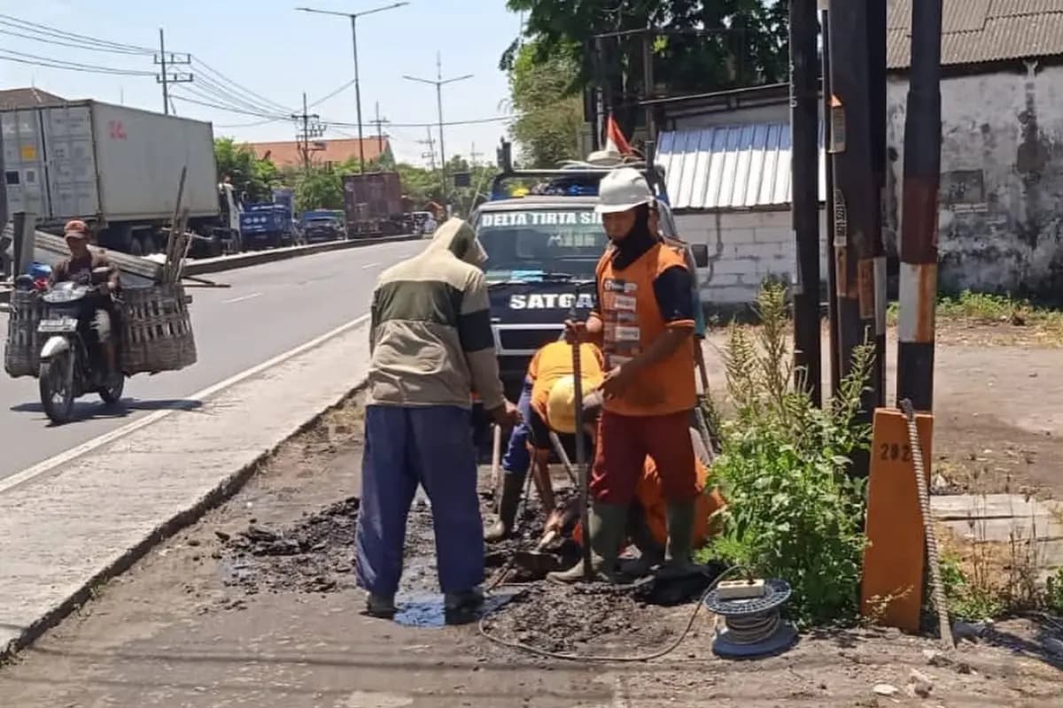 Tingkat Kehilangan Air Perumda Delta Tirta Sidoarjo dalam 5 Tahun, Capai 38,89 Persen